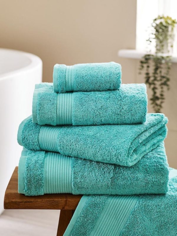 Soft Cotton Towel Set – Aqua Blue