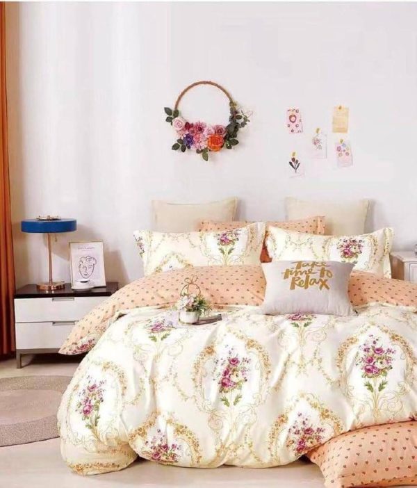 Floral Satin Bedsheet
